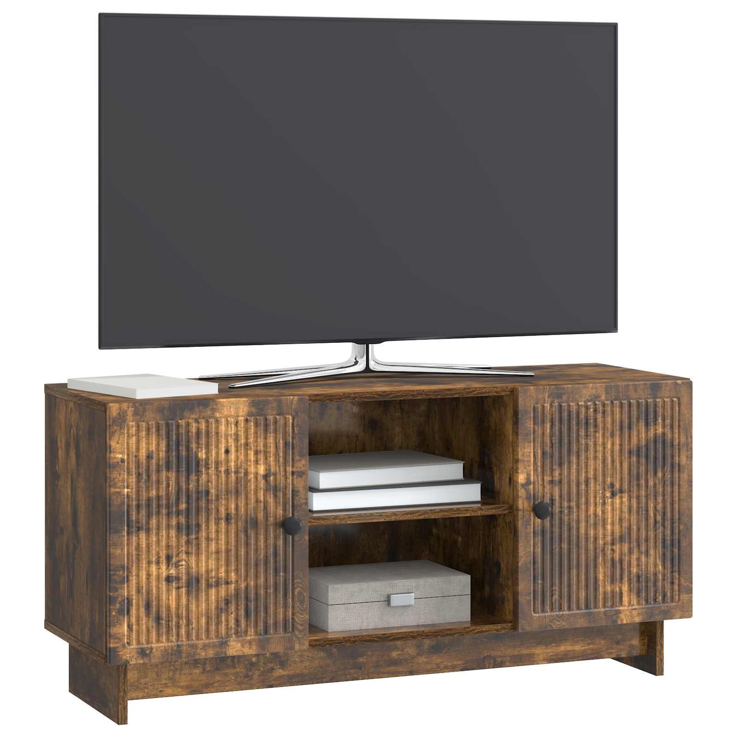 TV-skåp Rökt ek 102 x 34,5 x 50 cm Konstruerat trä