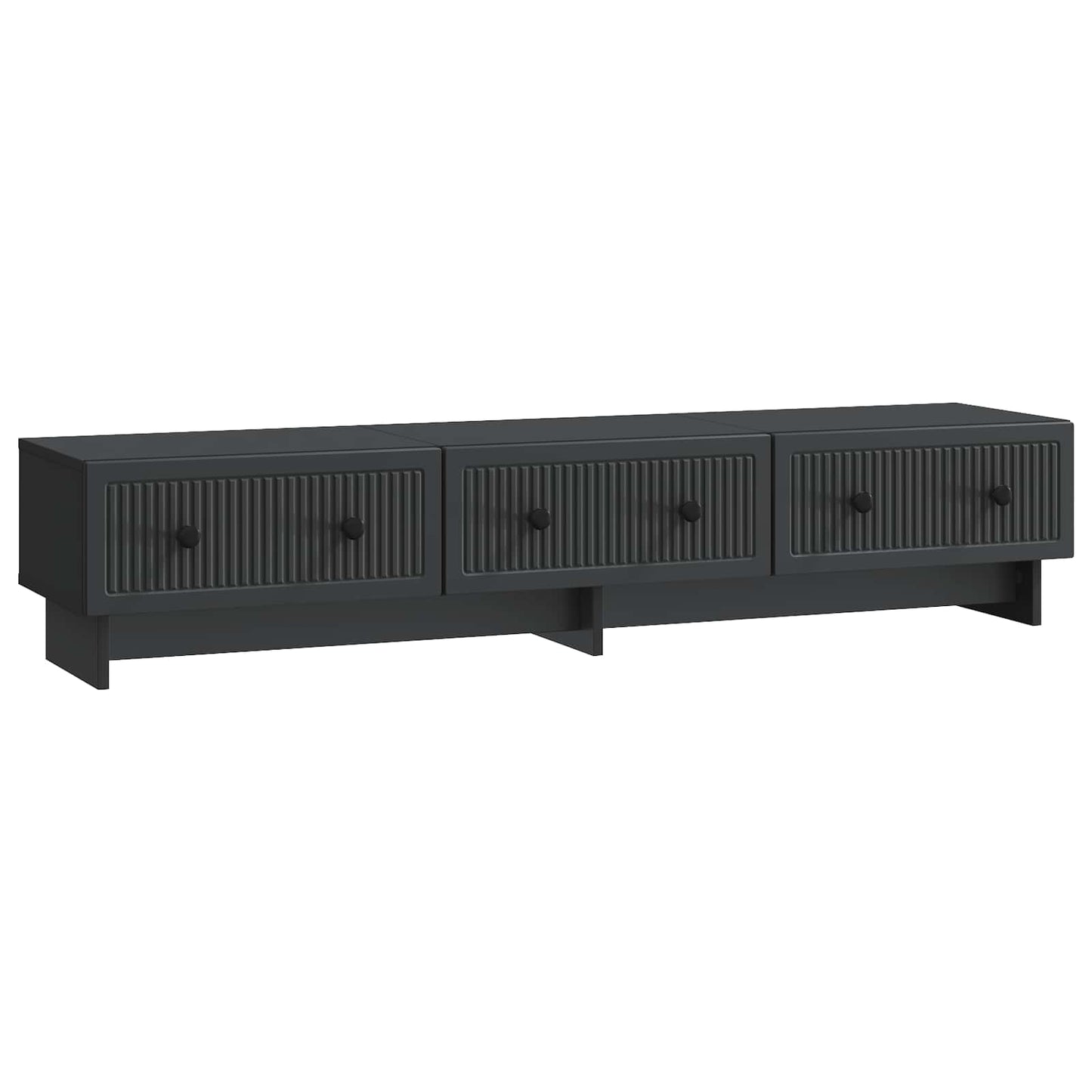 TV-skåp med låda Svart 147 x 34,5 x 30 cm Konstruerat trä