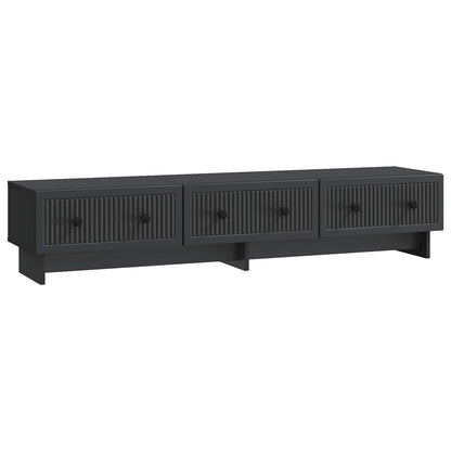 TV-skåp med låda Svart 147 x 34,5 x 30 cm Konstruerat trä