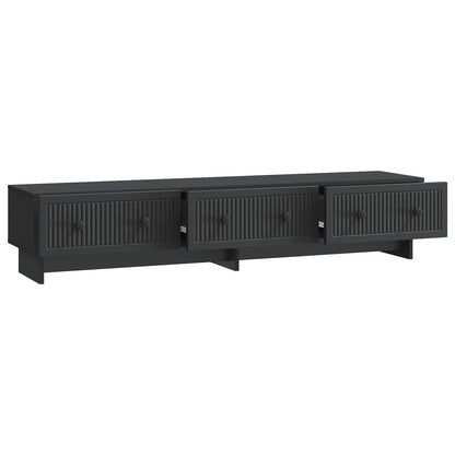 TV-skåp med låda Svart 147 x 34,5 x 30 cm Konstruerat trä
