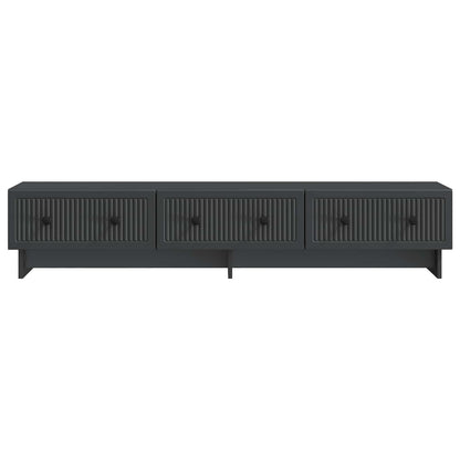 TV-skåp med låda Svart 147 x 34,5 x 30 cm Konstruerat trä