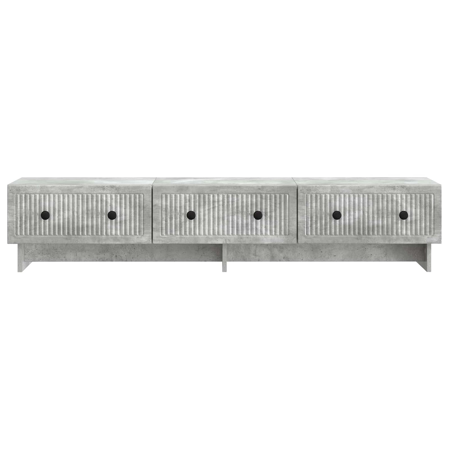 TV-skåp med låda Betonggrå 147 x 34,5 x 30 cm Konstruerat trä