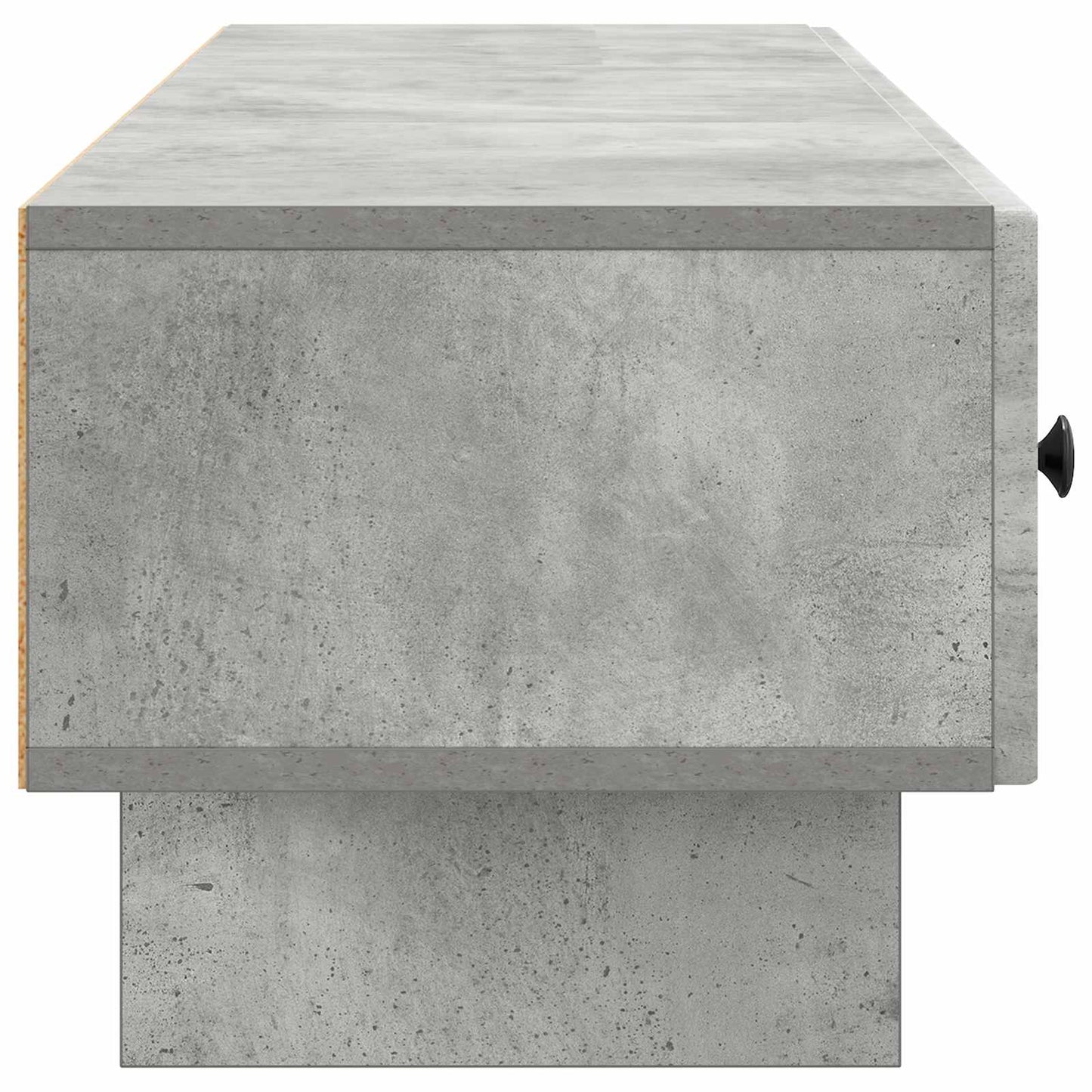 TV-skåp med låda Betonggrå 147 x 34,5 x 30 cm Konstruerat trä