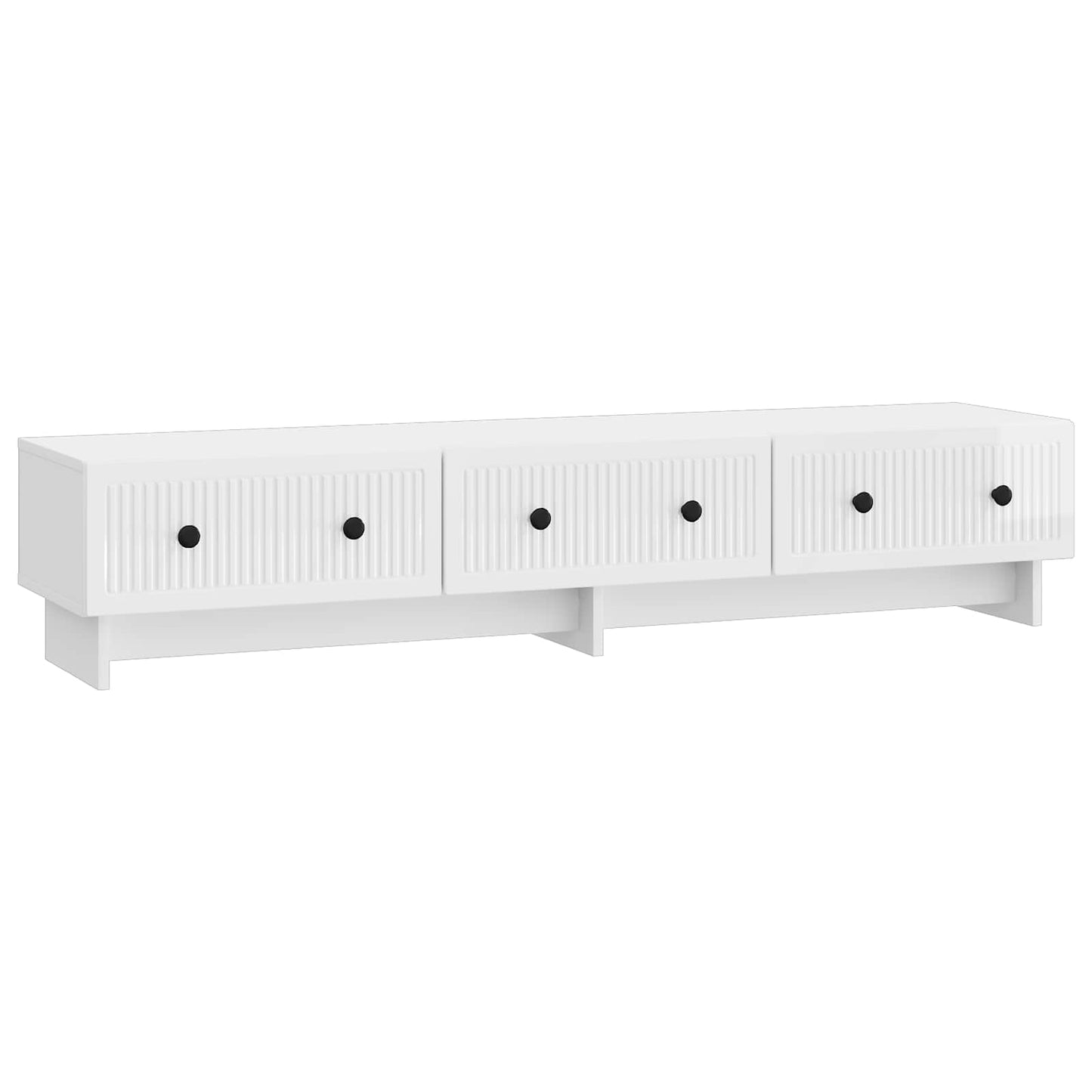 TV-skåp Vit högglans 147 x 34,5 x 30 cm Konstruerat trä