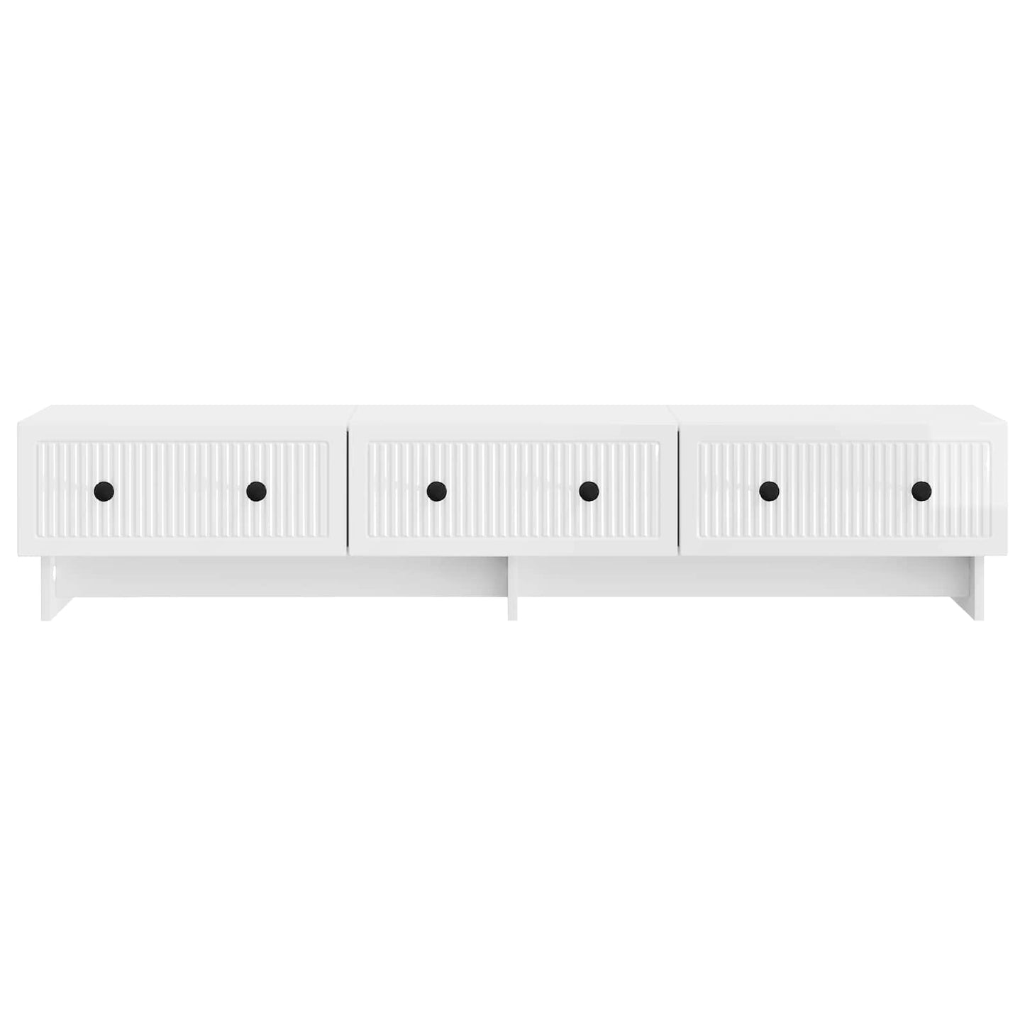 TV-skåp Vit högglans 147 x 34,5 x 30 cm Konstruerat trä