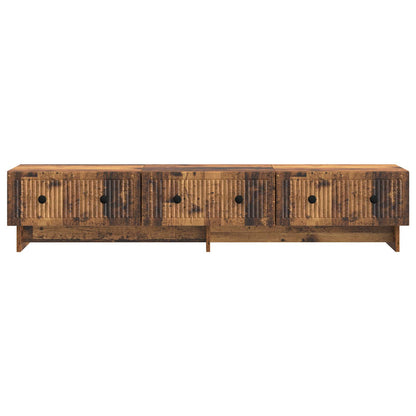 TV-skåp med låda Gammalt trä 147 x 34,5 x 30 cm Konstruerat trä