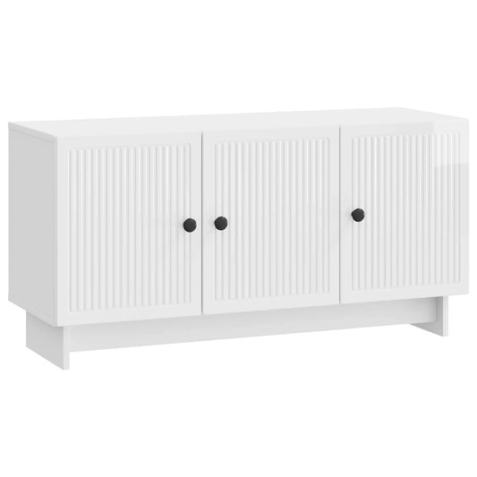 TV-skåp Vit högglans 99 x 34,5 x 50 cm Konstruerat trä