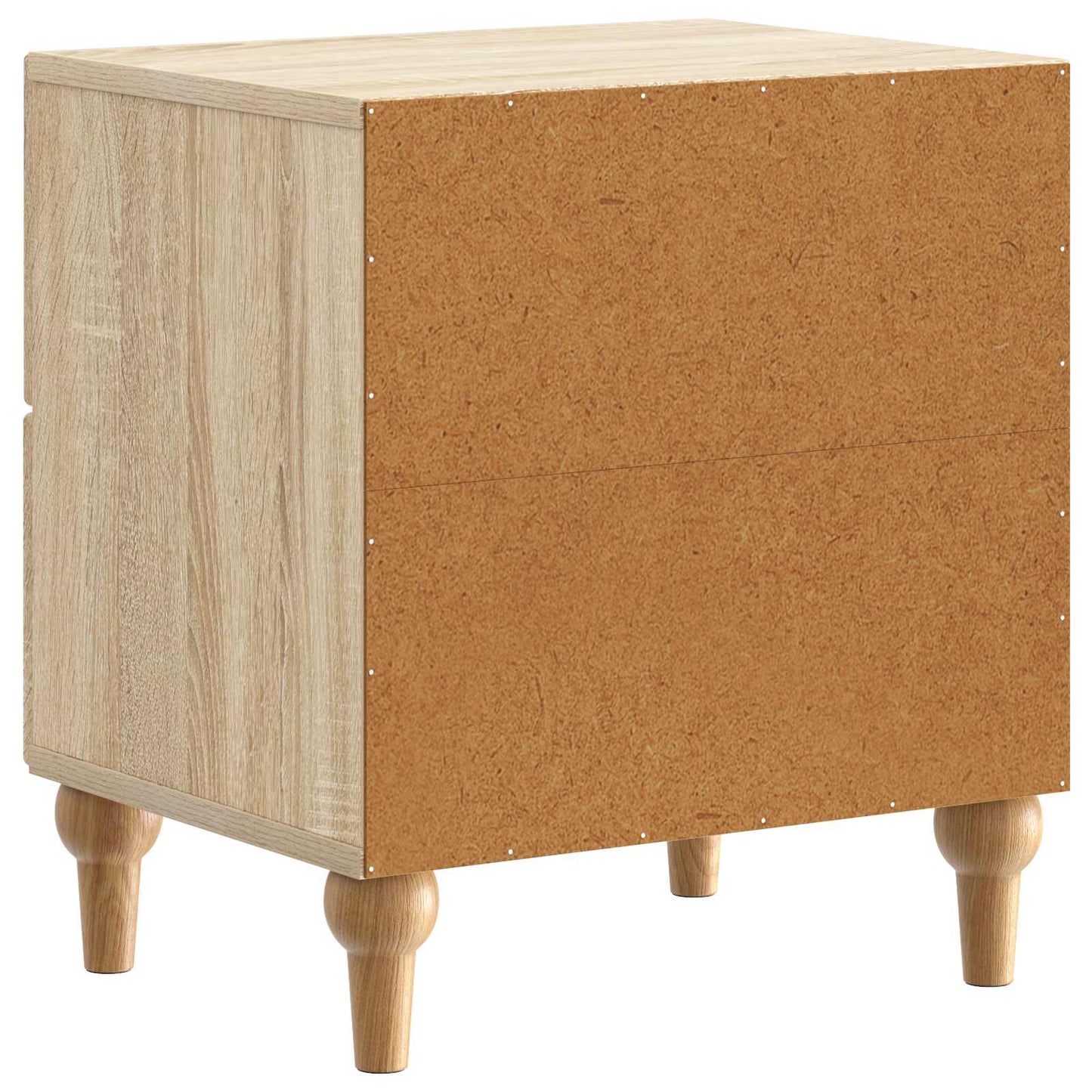 Nattduksbord 2 pcs Sonoma-ek 43 x 34,5 x 48 cm Konstruerat trä