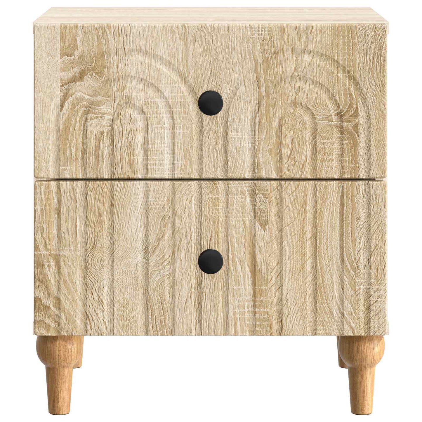 Nattduksbord 2 pcs Sonoma-ek 43 x 34,5 x 48 cm Konstruerat trä