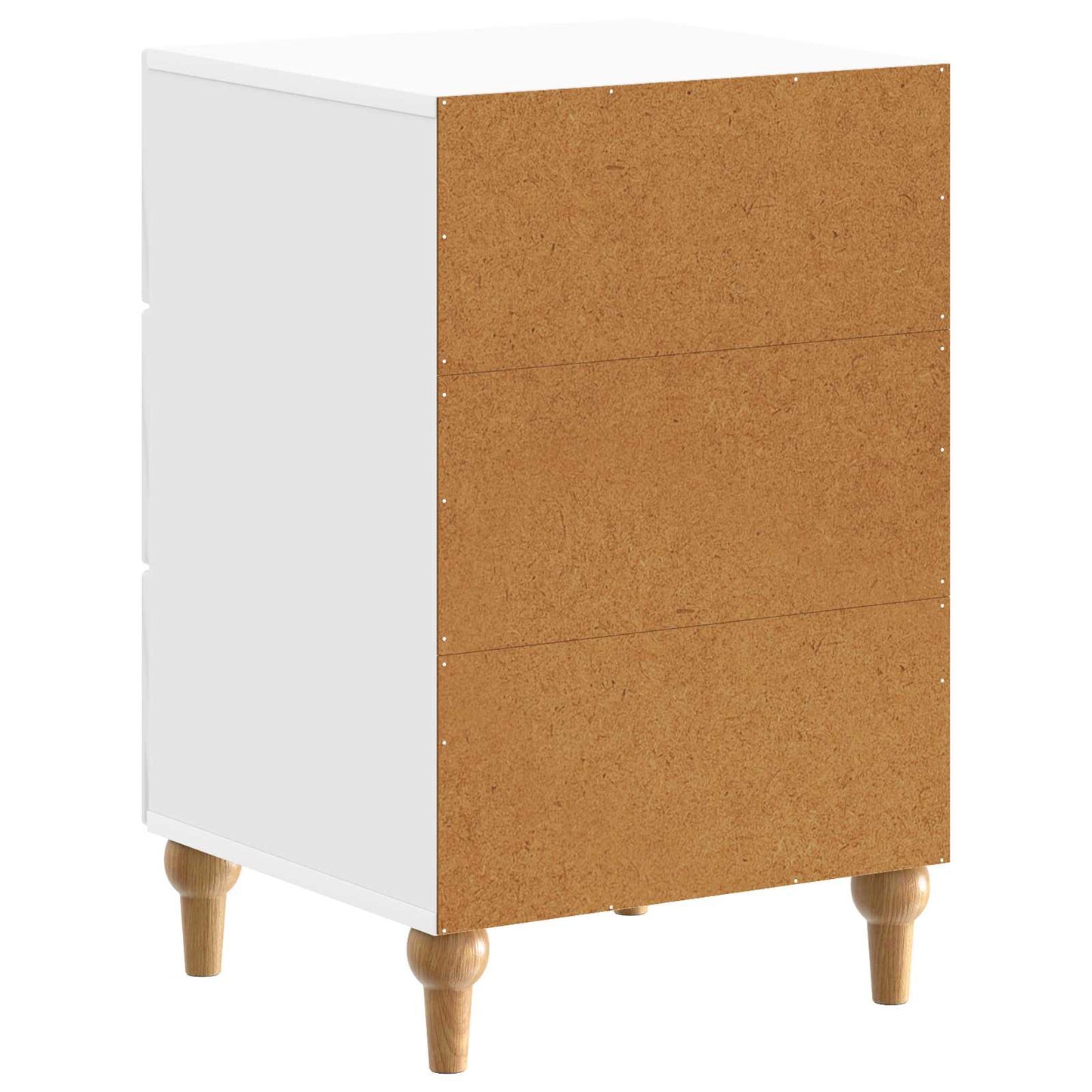 Nattduksbord Vit högglans 43x 41 x 66,5 cm Konstruerat trä