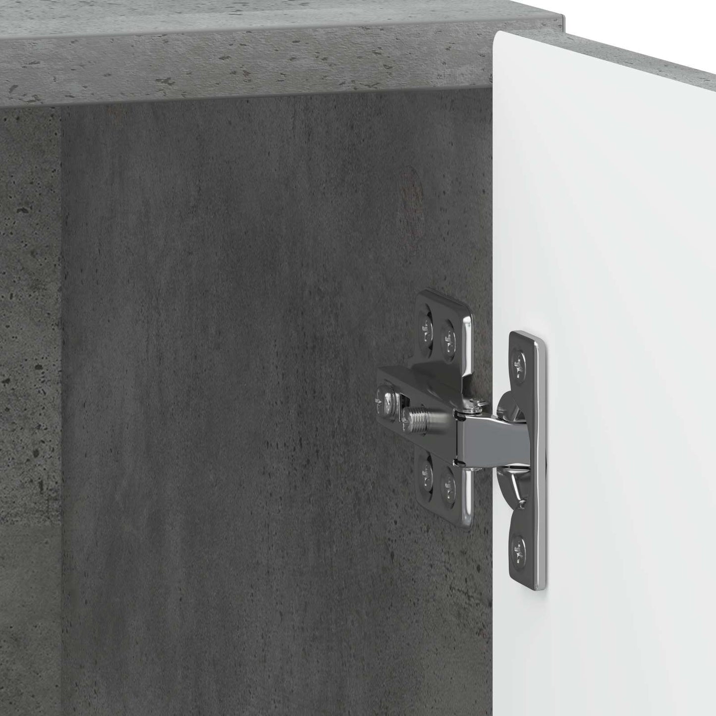 Nattduksbord 2 pcs Betonggrå 43 x 34,5 x 50 cm Konstruerat trä