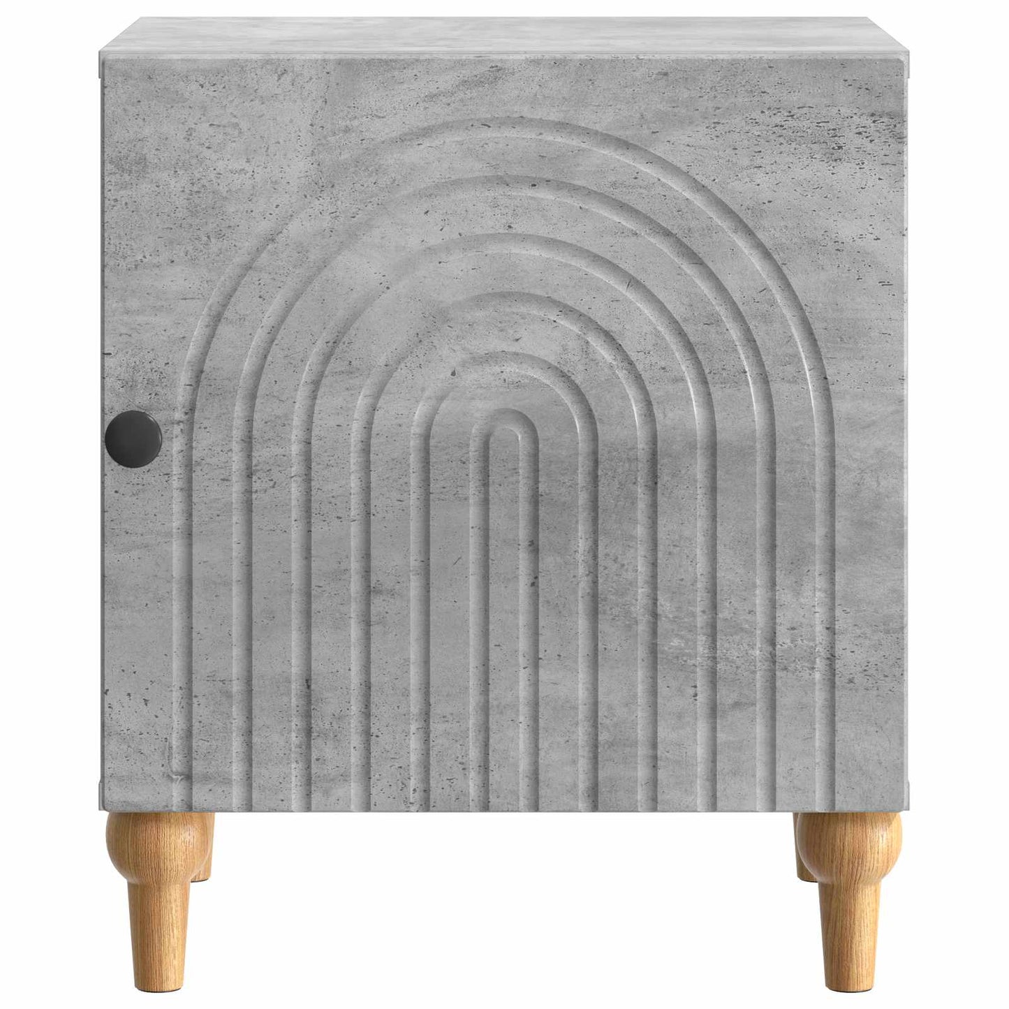 Nattduksbord 2 pcs Betonggrå 43 x 34,5 x 50 cm Konstruerat trä