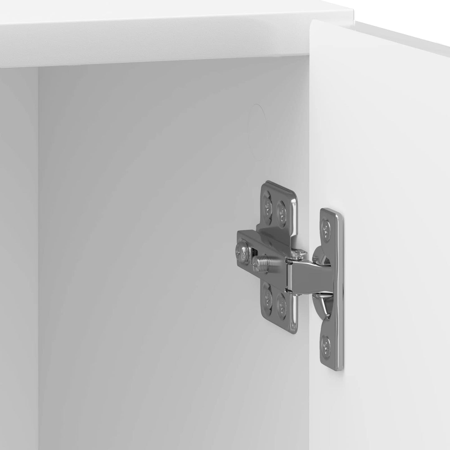 Nattduksbord 2 pcs Vit högglans 43 x 34,5 x 50 cm