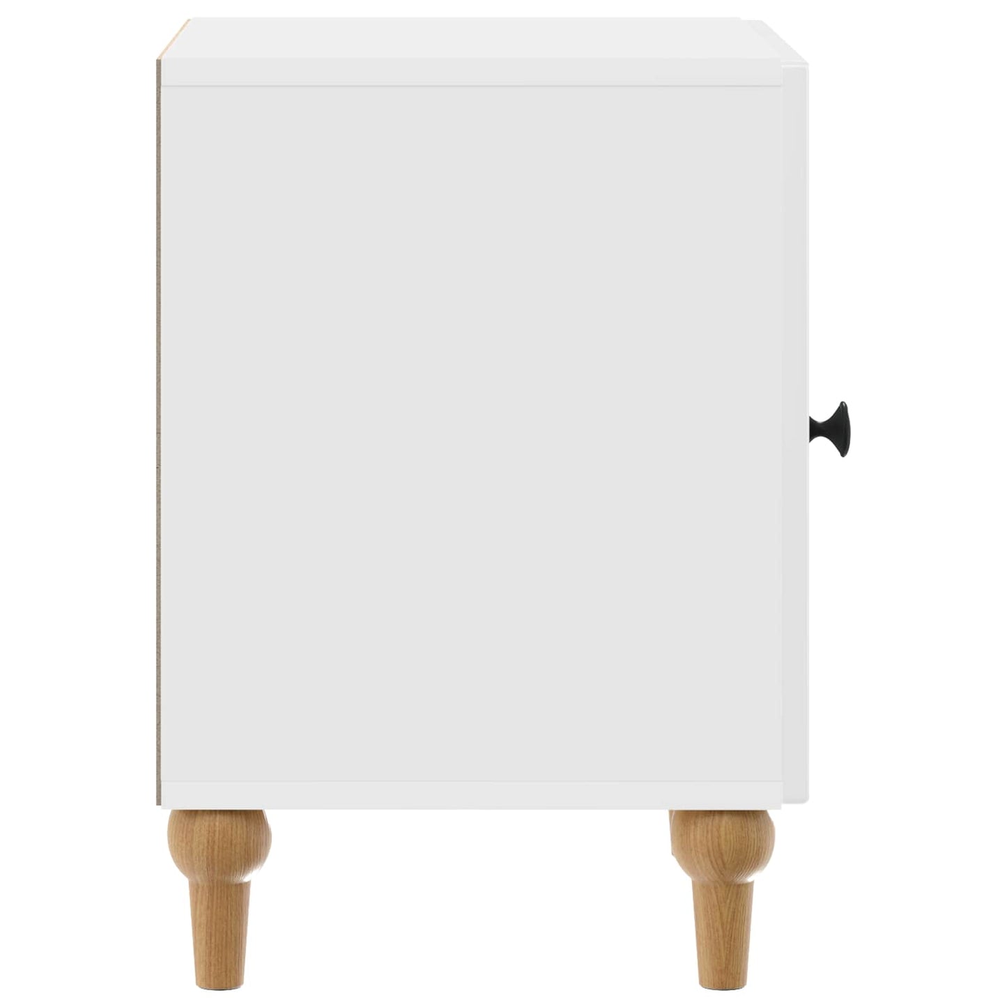 Nattduksbord 2 pcs Vit högglans 43 x 34,5 x 50 cm
