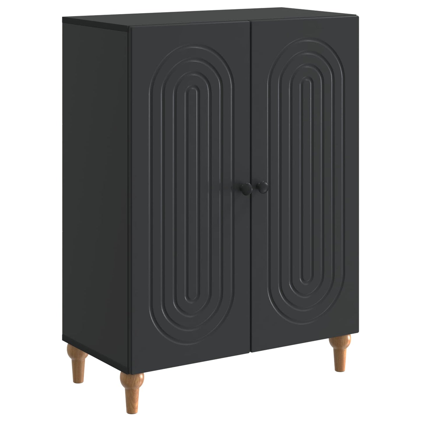Sideboard Svart 66 x 34,5 x 90 cm Konstruerat trä