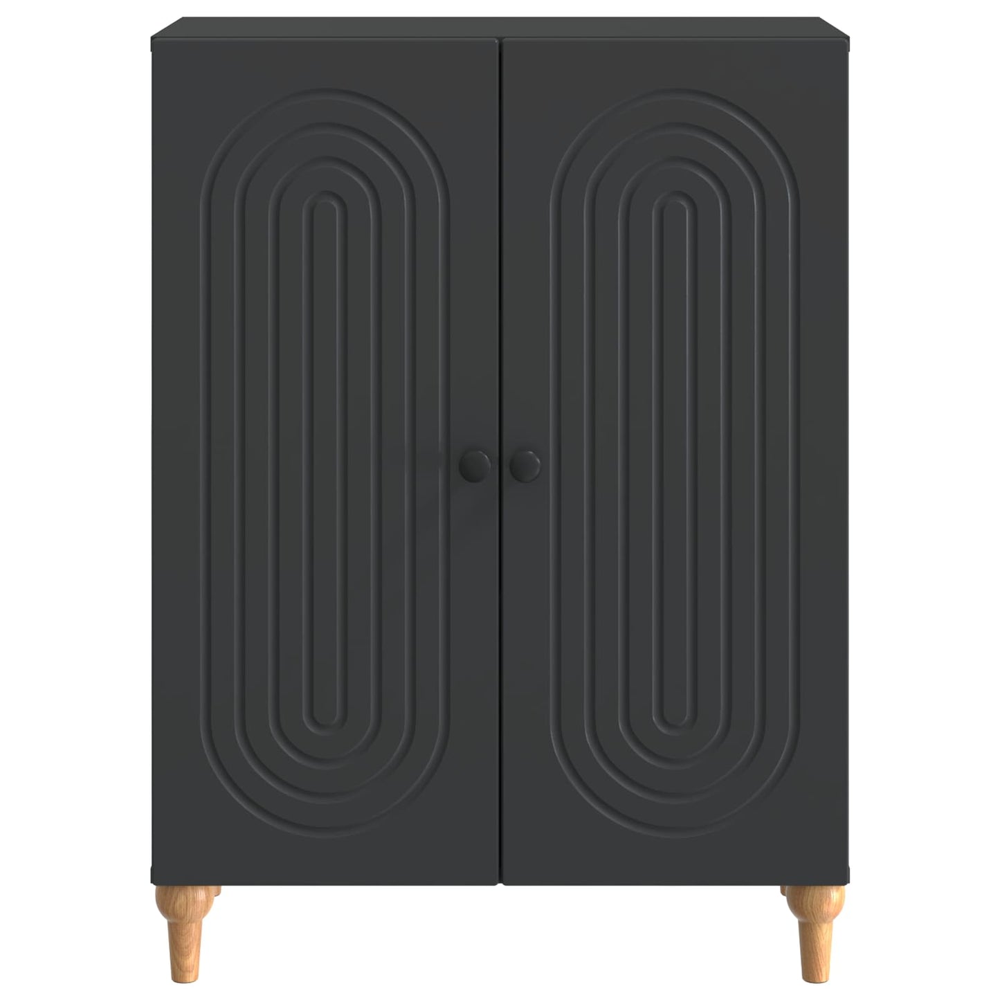 Sideboard Svart 66 x 34,5 x 90 cm Konstruerat trä
