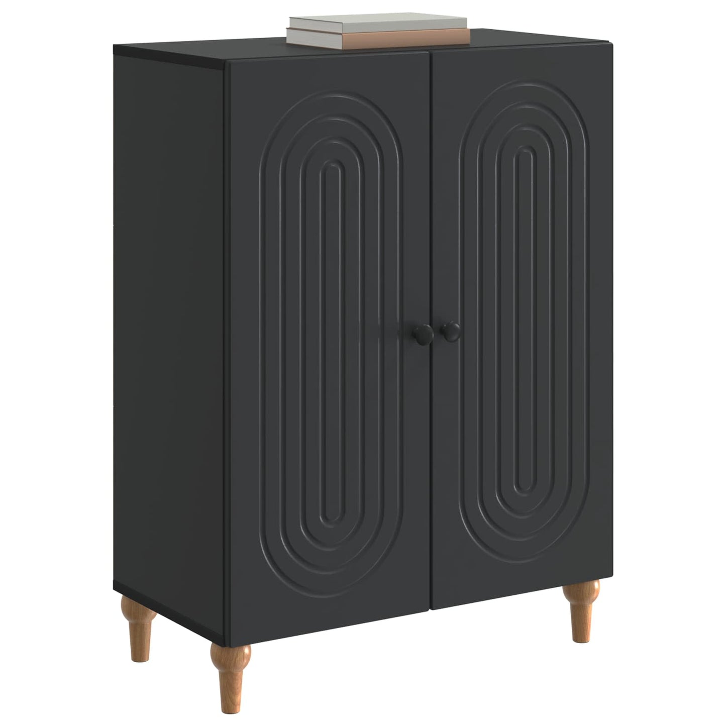 Sideboard Svart 66 x 34,5 x 90 cm Konstruerat trä