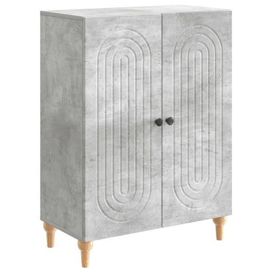 Sideboard Betonggrå 66 x 34,5 x 90 cm Konstruerat trä