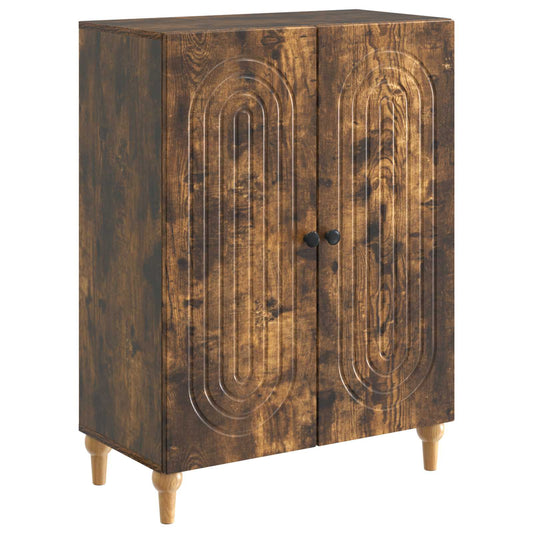 Sideboard Rökt ek 66 x 34,5 x 90 cm Konstruerat trä