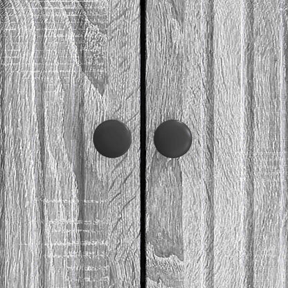 Sideboard Grå sonoma-ek 66 x 34,5 x 90 cm Konstruerat trä
