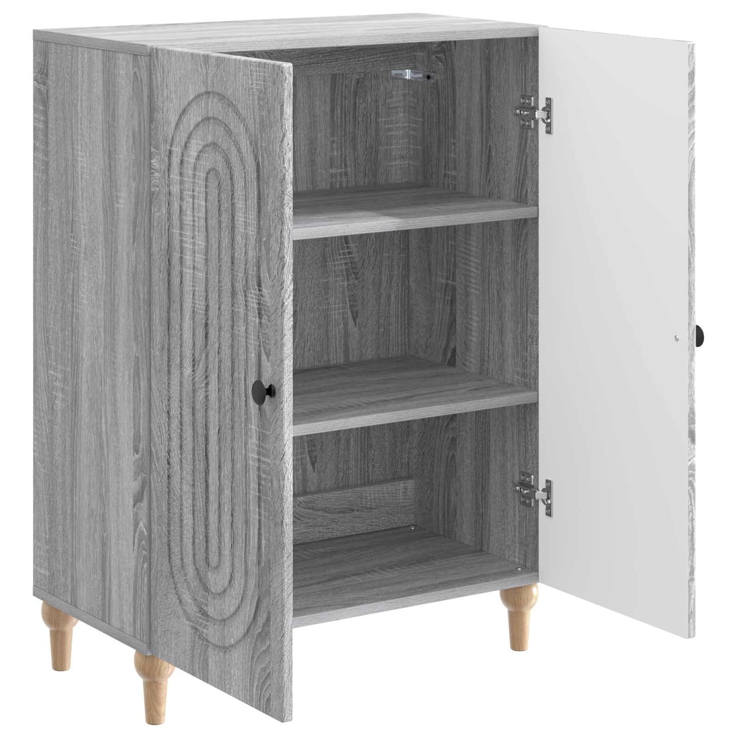 Sideboard Grå sonoma-ek 66 x 34,5 x 90 cm Konstruerat trä