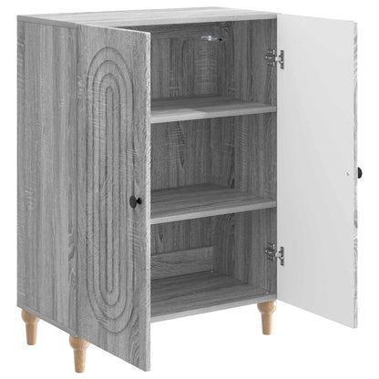 Sideboard Grå sonoma-ek 66 x 34,5 x 90 cm Konstruerat trä