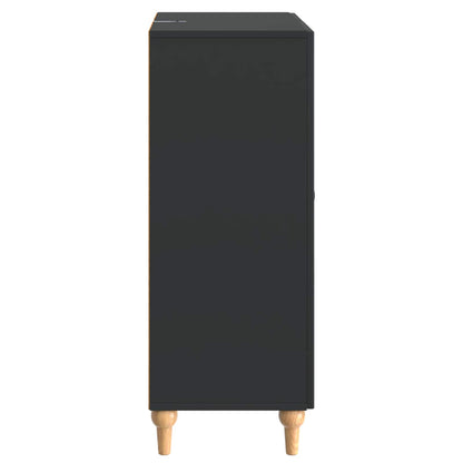 Sideboard med låda Svart 66 x 34,5 x 90 cm Konstruerat trä