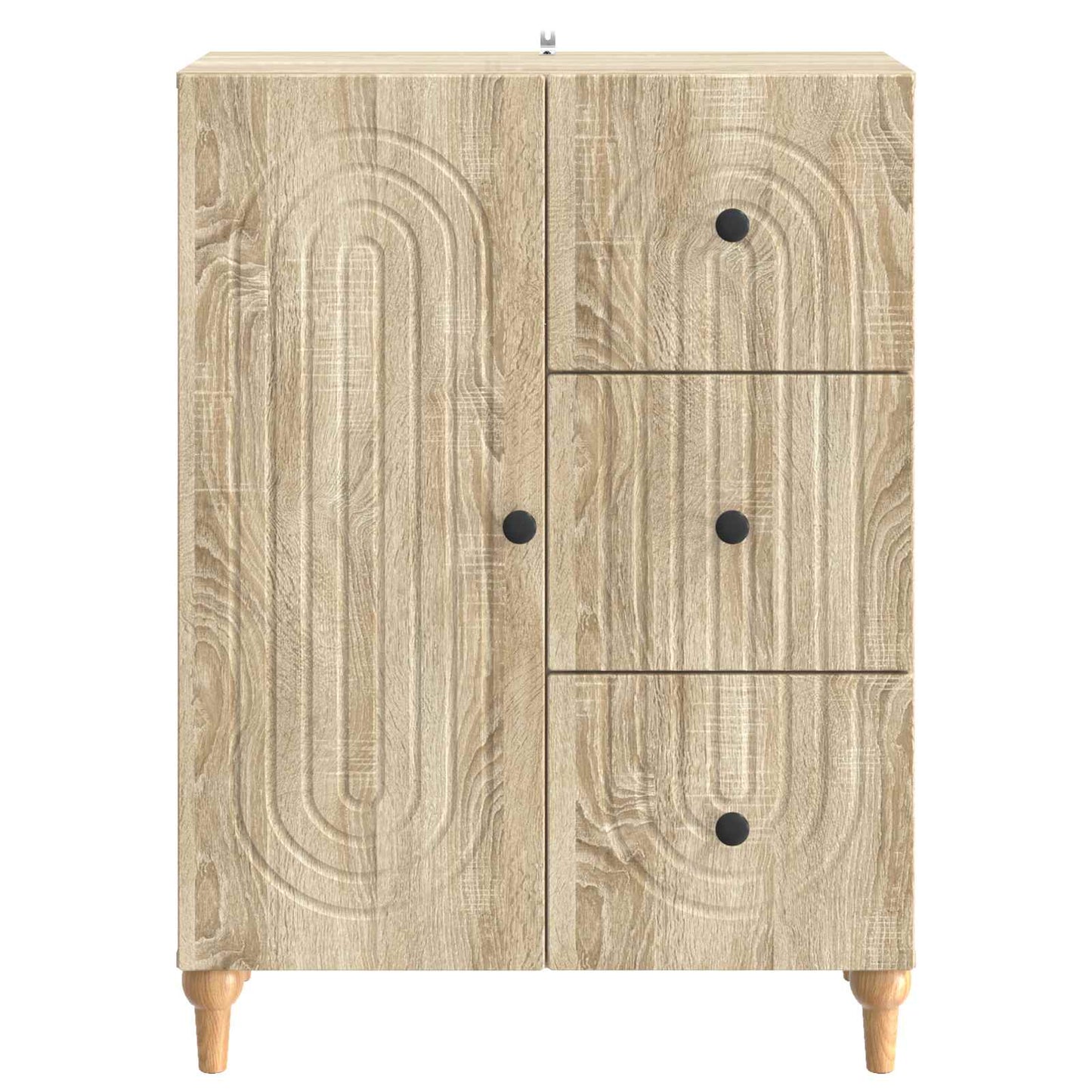 Sideboard med låda Sonoma-ek 66 x 34,5 x 90 cm Konstruerat trä