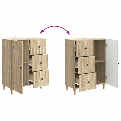 Sideboard med låda Sonoma-ek 66 x 34,5 x 90 cm Konstruerat trä