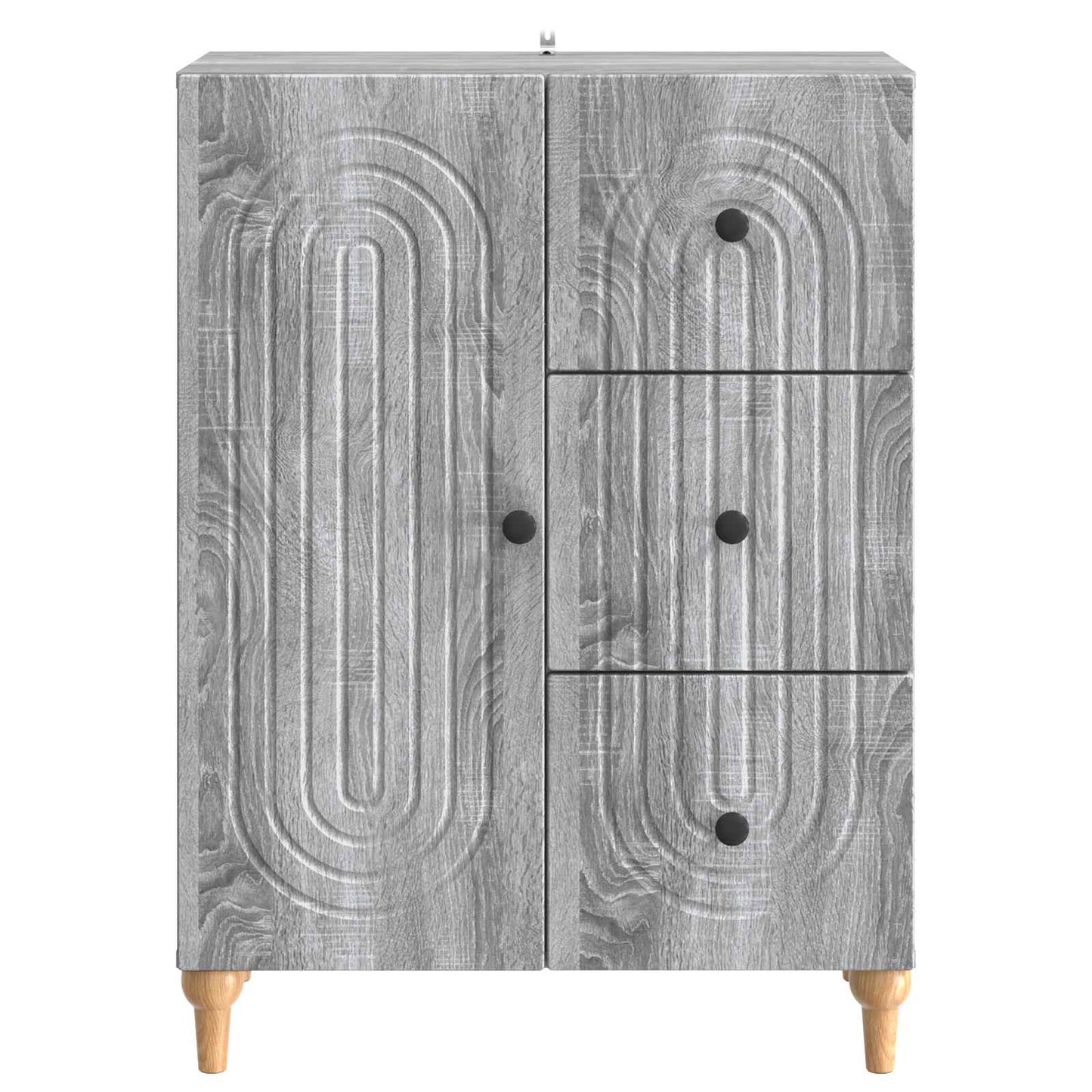 Sideboard Grå sonoma-ek 66 x 34,5 x 90 cm Konstruerat trä