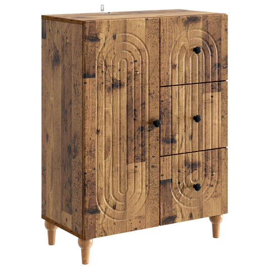 Sideboard Gammalt trä 66 x 34,5 x 90 cm Konstruerat trä