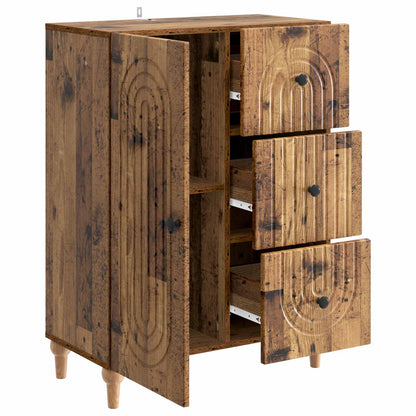 Sideboard Gammalt trä 66 x 34,5 x 90 cm Konstruerat trä
