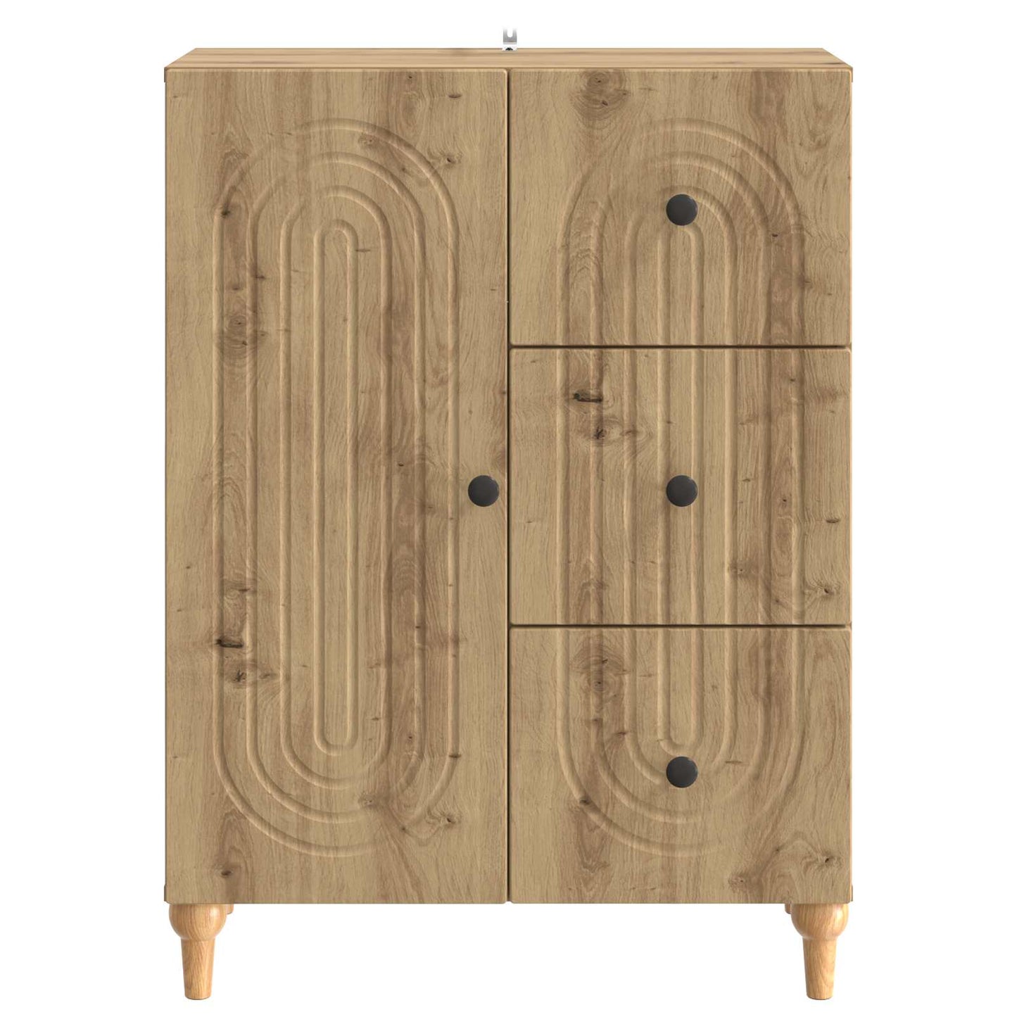 Sideboard med låda Artisan-ek 66 x 34,5 x 90 cm Konstruerat trä