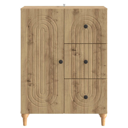 Sideboard med låda Artisan-ek 66 x 34,5 x 90 cm Konstruerat trä