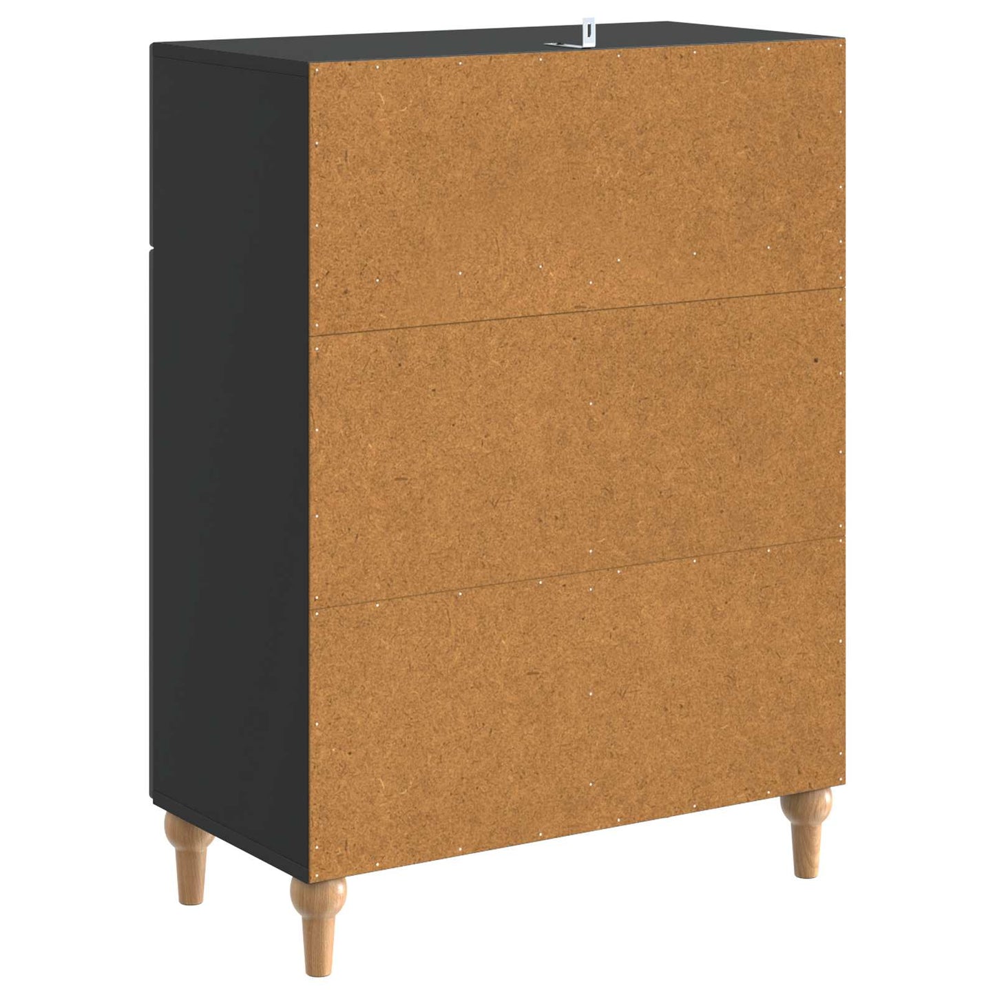 Sideboard med låda Svart 66 x 34,5 x 90 cm Konstruerat trä
