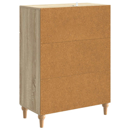 Sideboard med låda Sonoma-ek 66 x 34,5 x 90 cm Konstruerat trä