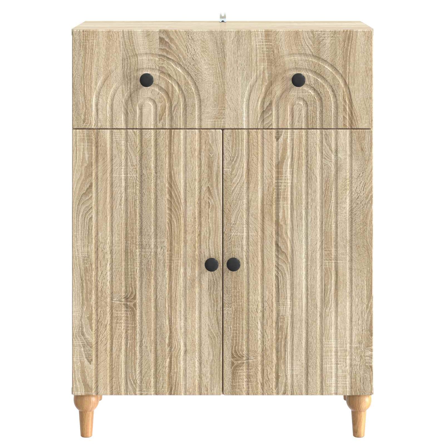 Sideboard med låda Sonoma-ek 66 x 34,5 x 90 cm Konstruerat trä