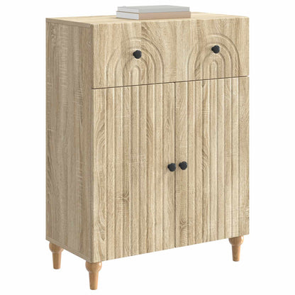 Sideboard med låda Sonoma-ek 66 x 34,5 x 90 cm Konstruerat trä