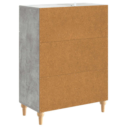 Sideboard med låda Betonggrå 66 x 34,5 x 90 cm Konstruerat trä