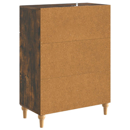 Sideboard med låda Rökt ek 66 x 34,5 x 90 cm Konstruerat trä