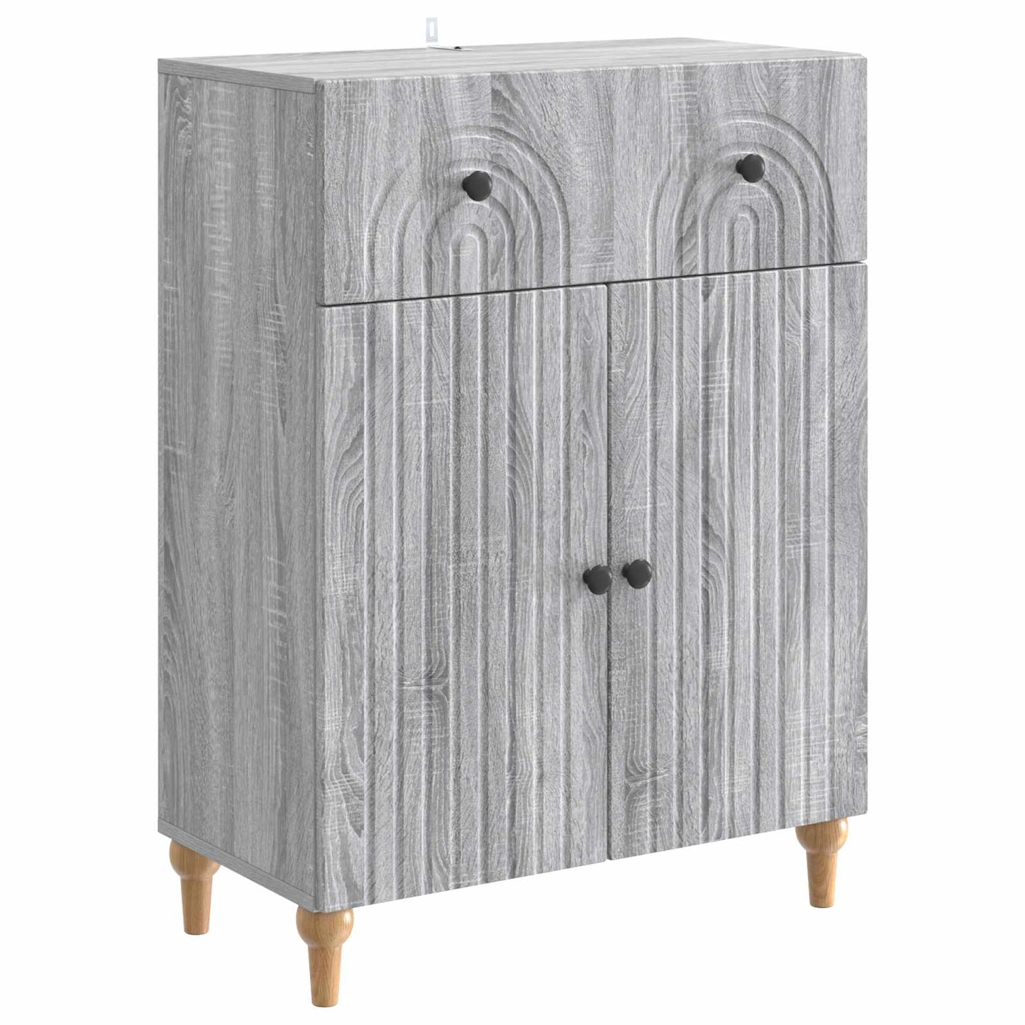 Sideboard Grå sonoma-ek 66 x 34,5 x 90 cm Konstruerat trä