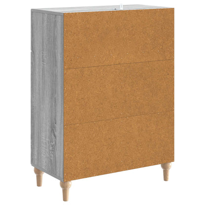 Sideboard Grå sonoma-ek 66 x 34,5 x 90 cm Konstruerat trä