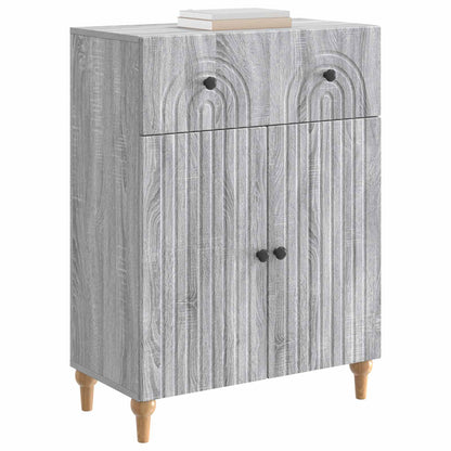 Sideboard Grå sonoma-ek 66 x 34,5 x 90 cm Konstruerat trä