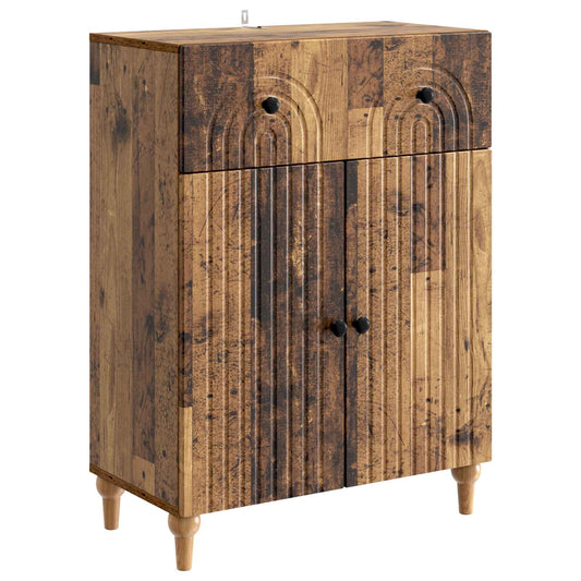 Sideboard Gammalt trä 66 x 34,5 x 90 cm Konstruerat trä