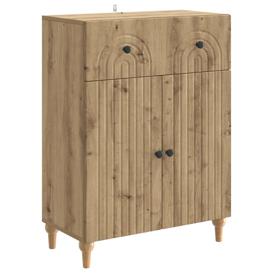 Sideboard med låda Artisan-ek 66 x 34,5 x 90 cm Konstruerat trä