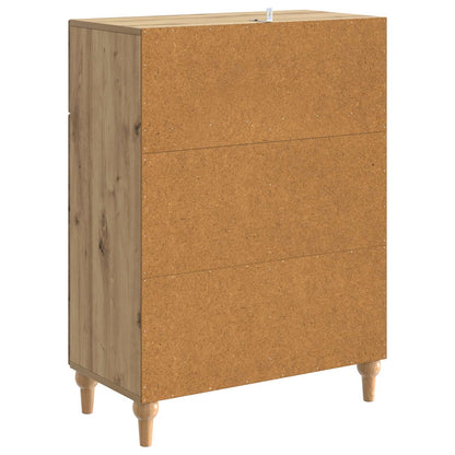 Sideboard med låda Artisan-ek 66 x 34,5 x 90 cm Konstruerat trä