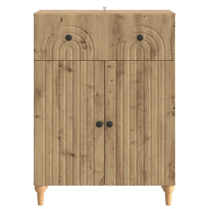 Sideboard med låda Artisan-ek 66 x 34,5 x 90 cm Konstruerat trä