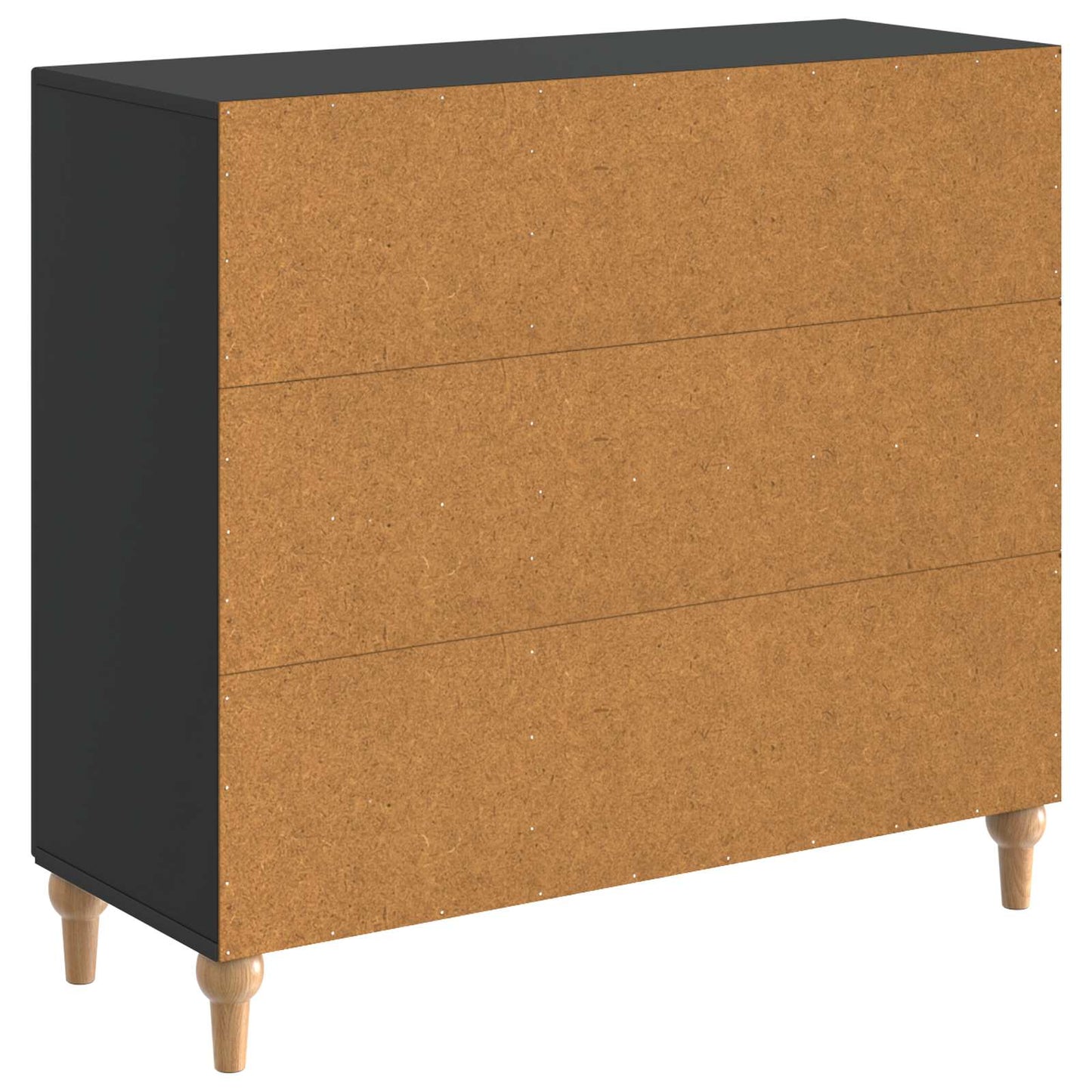 Sideboard Svart 89 x 34,5 x 80 cm Konstruerat trä