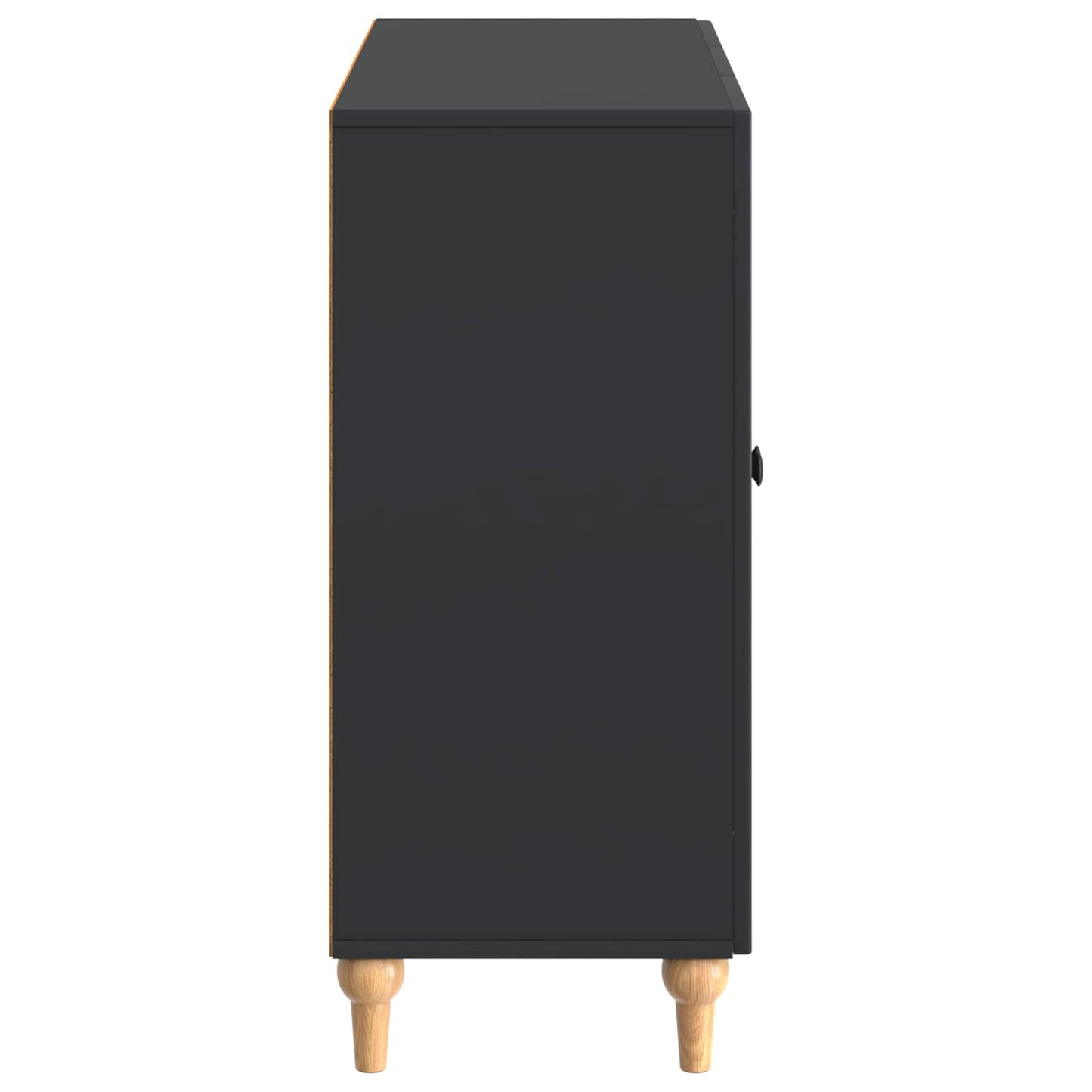 Sideboard Svart 89 x 34,5 x 80 cm Konstruerat trä