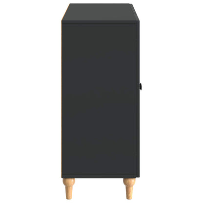 Sideboard Svart 89 x 34,5 x 80 cm Konstruerat trä